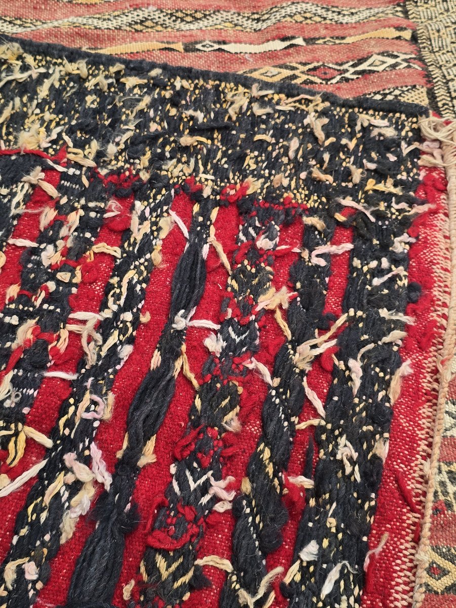 Tapis - Hanbel marocain en laine, probablement Zemmour, Moyen Atlas - 116 x 180 cm -photo-4