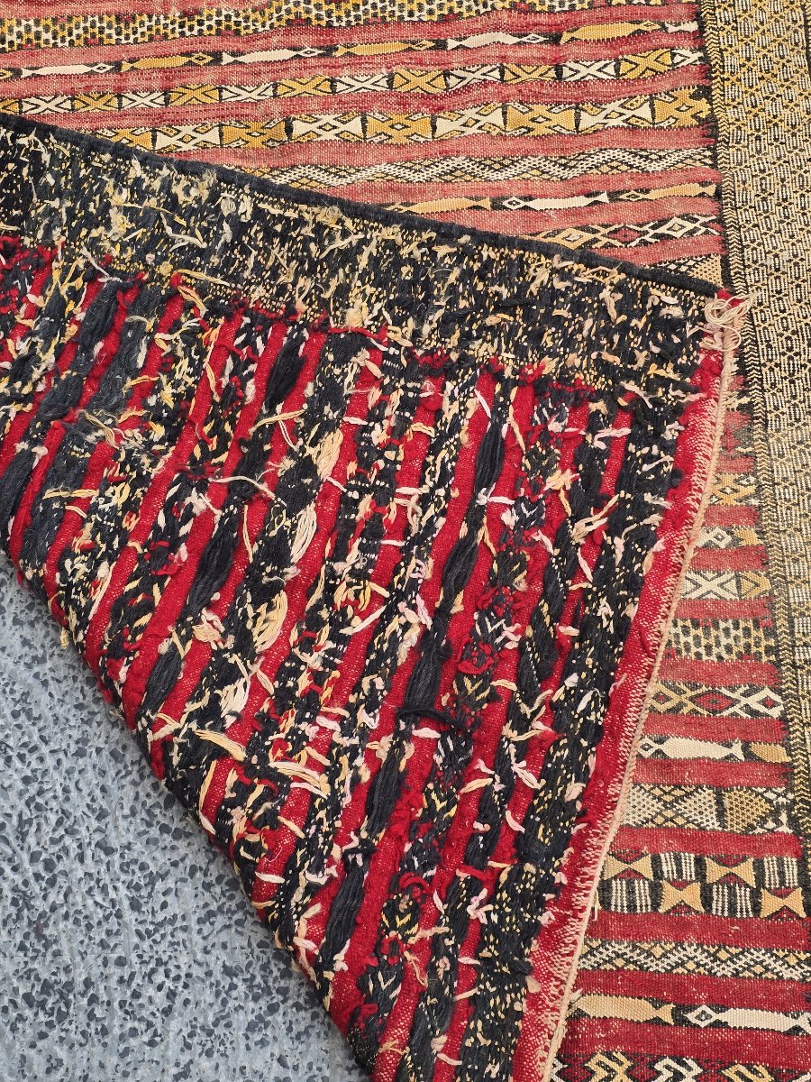 Tapis - Hanbel marocain en laine, probablement Zemmour, Moyen Atlas - 116 x 180 cm -photo-5