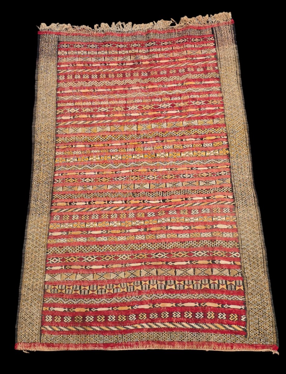 Tapis - Hanbel marocain en laine, probablement Zemmour, Moyen Atlas - 116 x 180 cm 