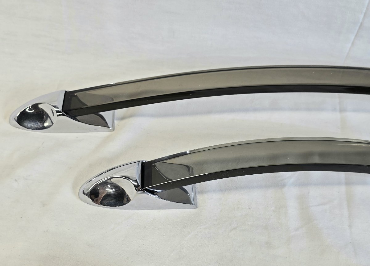 Ensemble de 8 accessoires de salle de bain dans l'esprit de Fontana Arte 1960/70-photo-2