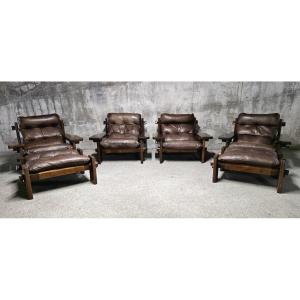 Salon vintage de Jean Gillon Pour Probel, Brésil 1960