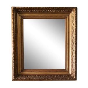 Mirror Frame Napoleon III Period Gilded Gold Leaf