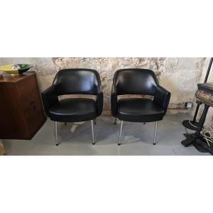 Lot de 2 fauteuils Deauville conçues par Marc et Pierre Simon pour AIRBORNE 1960