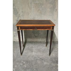 Small Louis XVI Style Desk In Marquetry