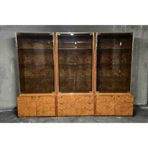 Set Of Display Cabinets Designed By Jean-claude Mahey For Roche Bobois 1970