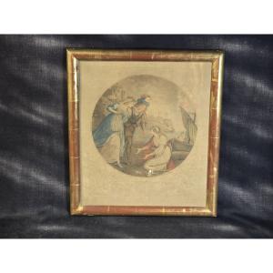 Antique Engraving “constantia,” After William Hamilton, R.a., Engraved By Marcuard, Circa 1787