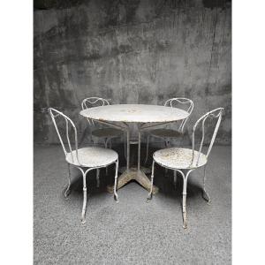 Antique Wrought-iron Garden Furniture, Early 20th Century