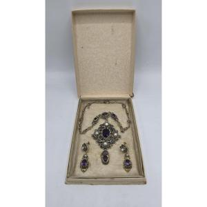 Austro-hungarian Neo-renaissance Silver Set, 800 Silver – Circa 1880–1900