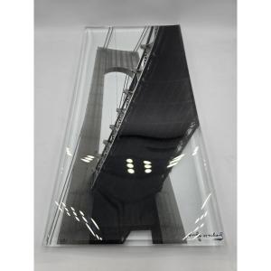 Rosenthal Studio-Line – Andy Warhol « Empire, New York » – Plat en verre 50 cm avec boîte