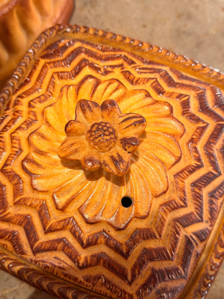 Georges Dreyfus, ensemble rare de 4 pots à terrine en trompe l'oeil (Pillivuyt) vers 1900-photo-4