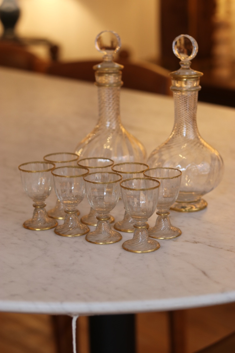 Service Daum pour L’Escalier du Cristal