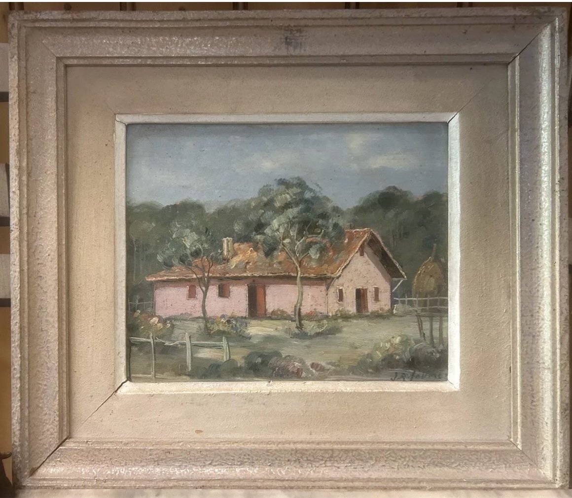 Jean-roger Sourgen Peinture Hst Pays Basque Landes Sud Ouest Bidarray 1