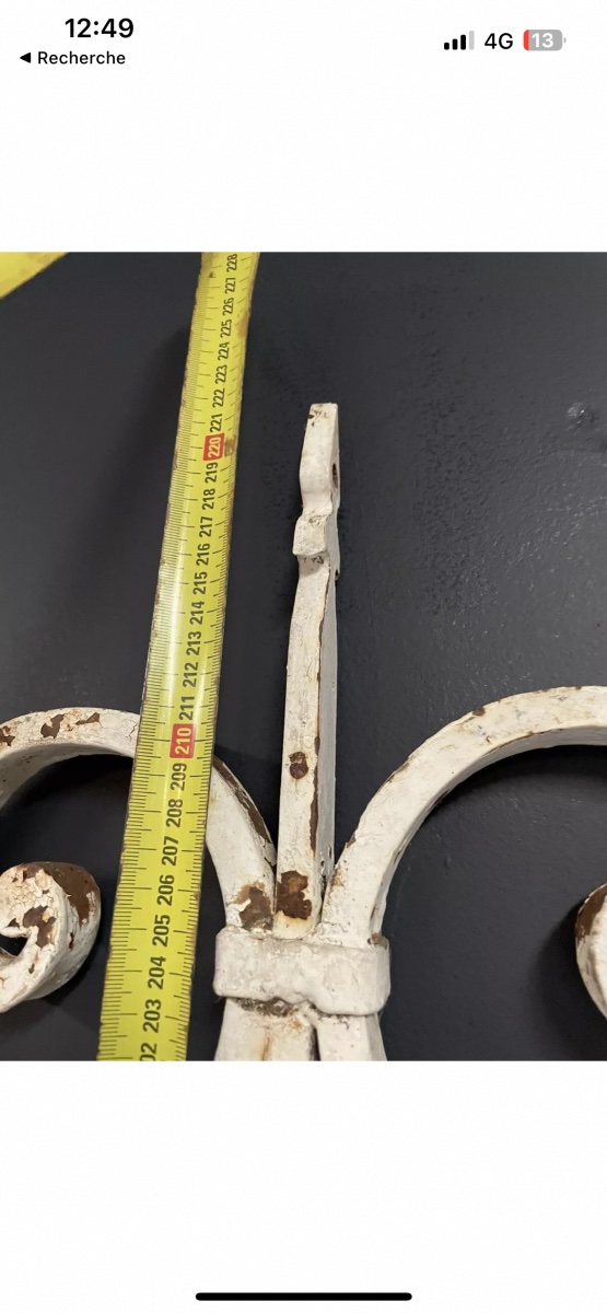 Well Top Gallows Arch Grille Arch Wrought Iron Coping 19th Century Gate-photo-2