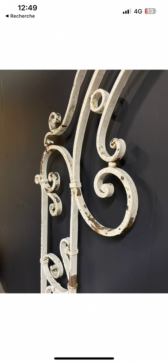 Well Top Gallows Arch Grille Arch Wrought Iron Coping 19th Century Gate-photo-4