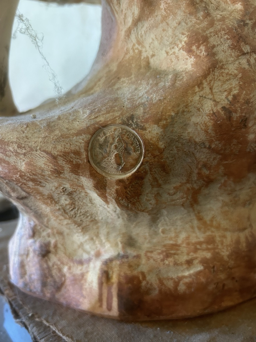 Édouard DROUOT (1859-1945) "La Semeuse" Terre cuite art nouveau sculpture -photo-3