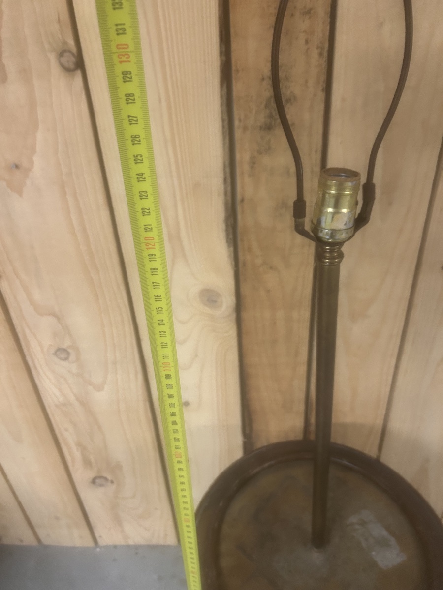 Floor Lamp, Bamboo Lamp, Antique, Vintage, Home Decor, Rings-photo-1