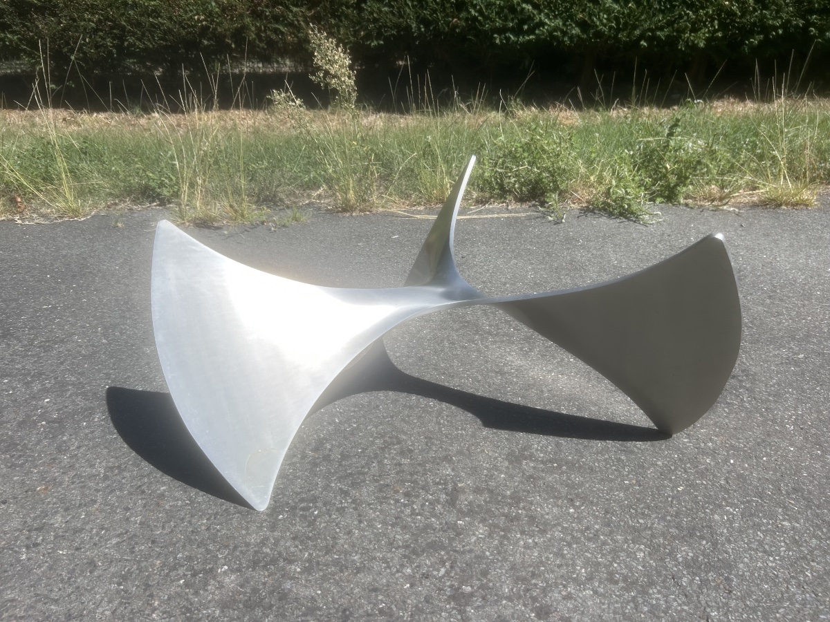Pied de Table Basse Propeller par Knut Hesterberg Aluminium Space Age Design-photo-2