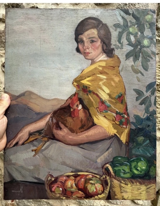 Josep Morell i Macias Peinture École Espagnole Andalousie Catalogne Affiche