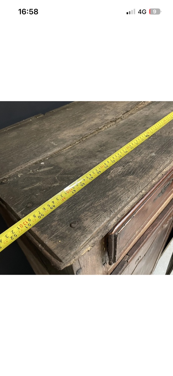 Antique 18th-century Louis XV Sideboard, Solid Wood, Folk Art, Country Style, Enfilade, Furniture-photo-4