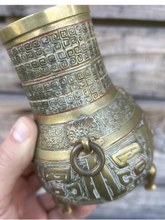 Susse Frères Fondeur Bronze Napoléon III Chine Han Chinoiserie Vase Chinois
