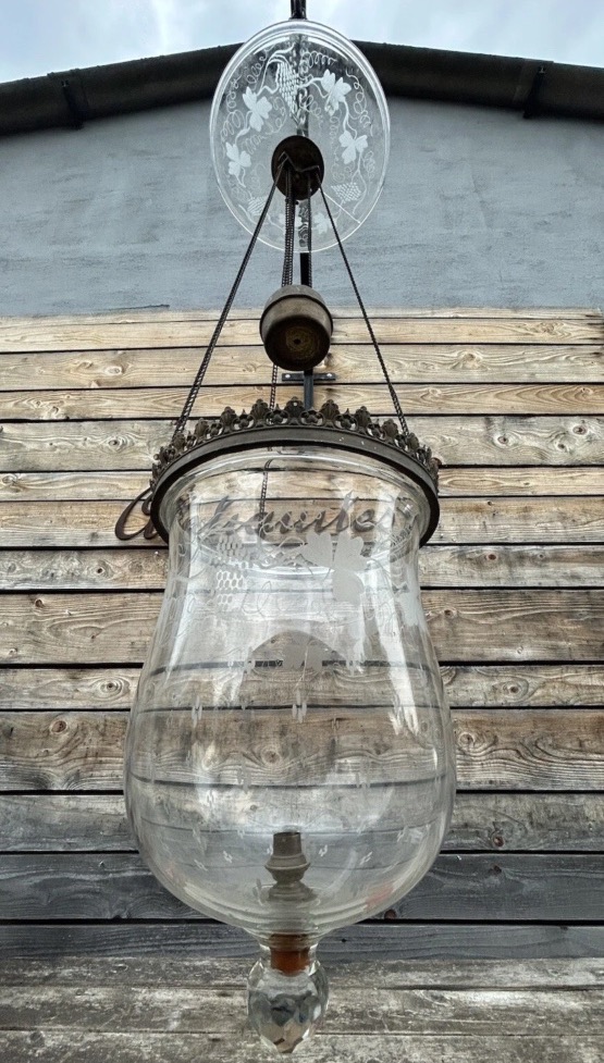 Large Lantern Entryway Hall Chandelier Hallway 19th-century Antique Castle Lamp