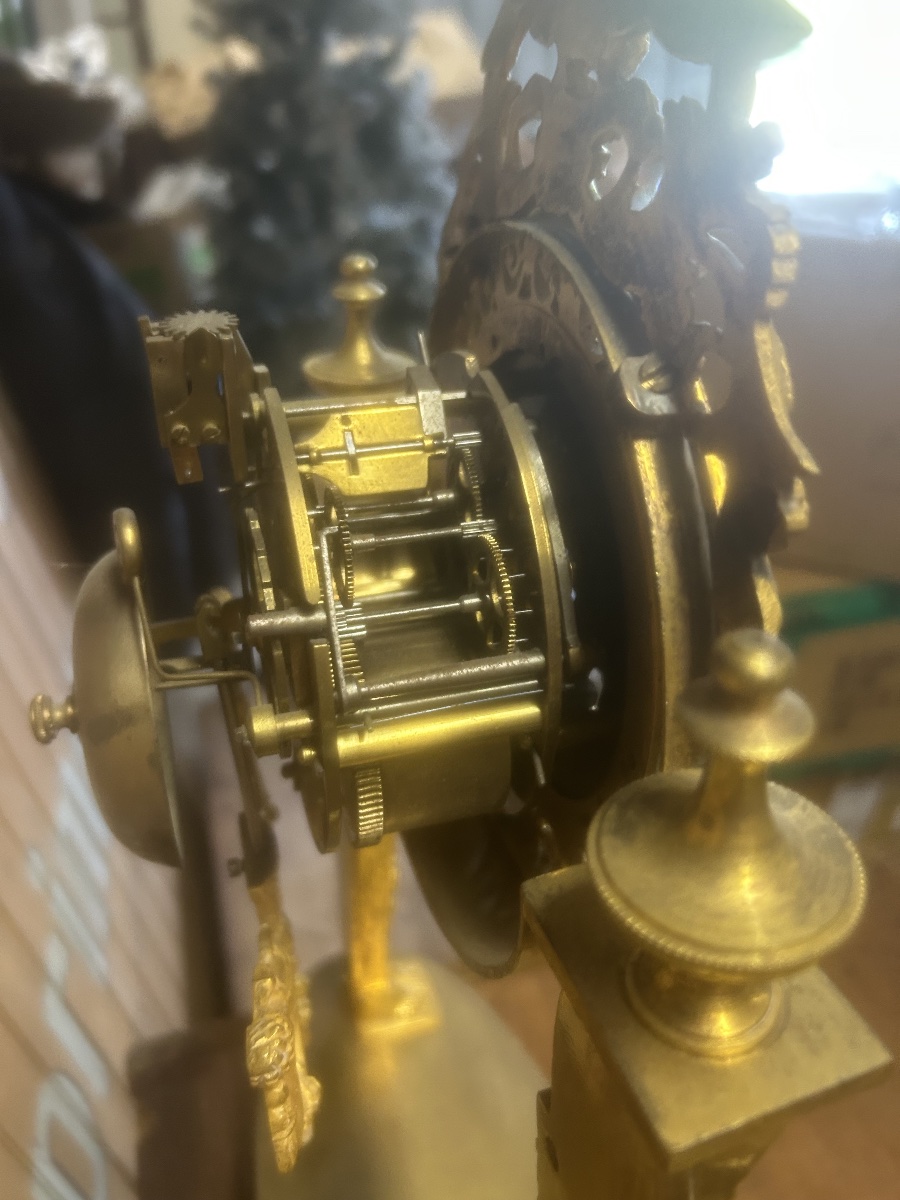 Pendule Époque Empire Napoléon 1er Retour d Égypte Portique Louis XVI-photo-3