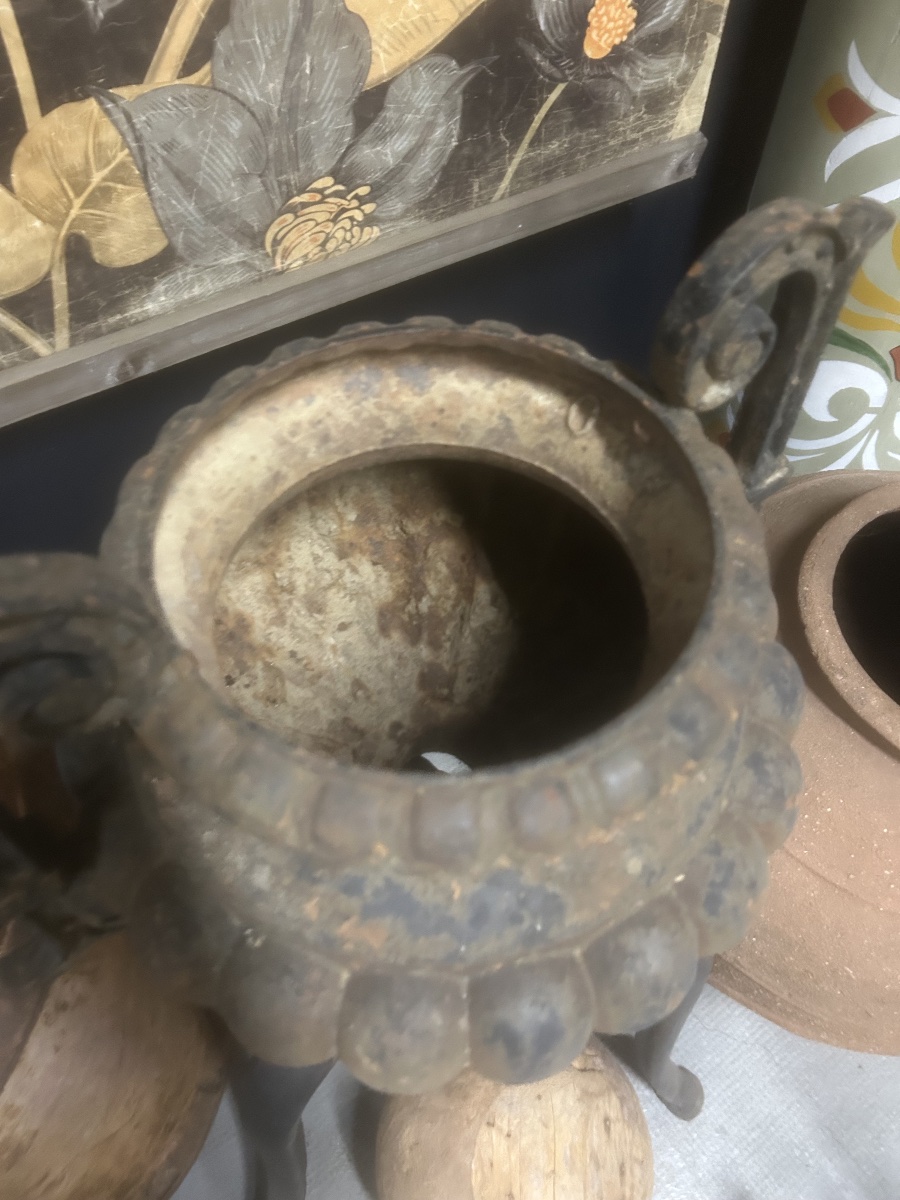 Paire de Vase Fonte Alfred Corneau Portail Urne Jardin Ancien XIXeme-photo-3