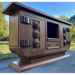 Charles Dudouyt Enfilade Buffet Meuble Neo-basque Art Deco Victor Courtray