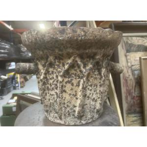 Large Mortar 38cm Gothic High Period XV XVIth Castle Pharmacy Old