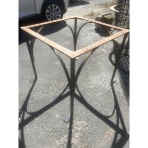 Antique Wrought-iron Garden Table Leg, Handcrafted Furniture, Butcher's Table