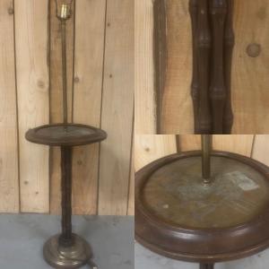 Floor Lamp, Bamboo Lamp, Antique, Vintage, Home Decor, Rings