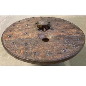 Roue de Char Charette Espagne Portugal Haute Époque Art Populaire