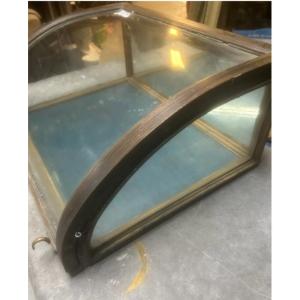 Antique Curved-glass Display Case, 19th Century, Retail, Boutique, Jewelry, Collection, Watch