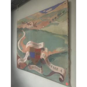 Jacques Liozu, Oil Painting On Canvas, Laguépie 82, Tarn-et-garonne, Albi