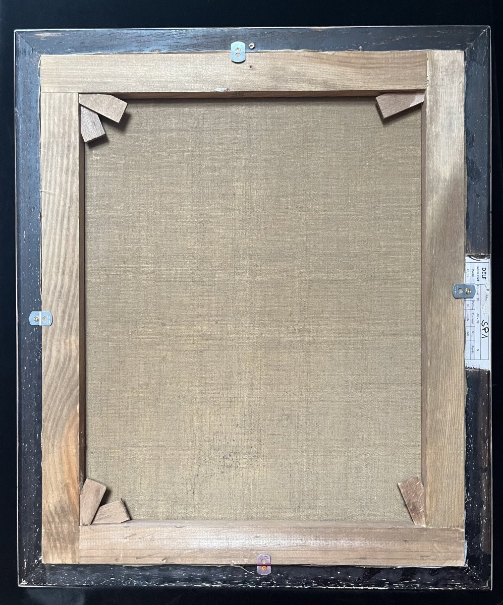 école Française Du XIXe Siècle,  Portrait d'Un Jeune Homme, 1891 Huile Sur Toile-photo-5