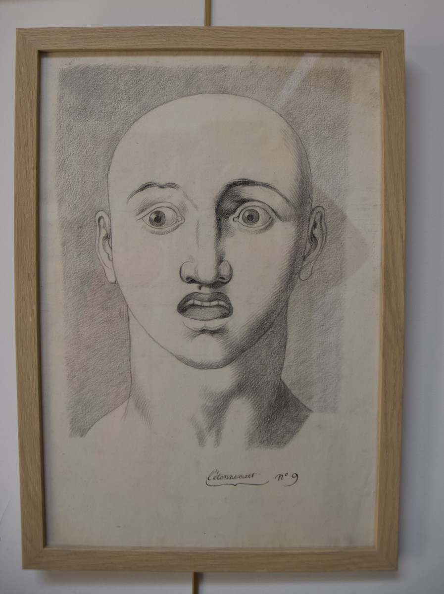 18th Century French School, Astonishment As A Form Of Expression, Drawing-photo-2