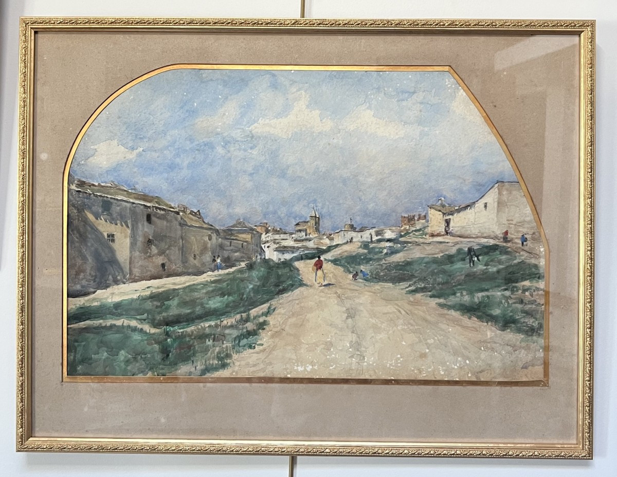 Siebe Johannes Ten Cate (1858-1908) View Of Toledo, 1896, Signed Watercolor-photo-3