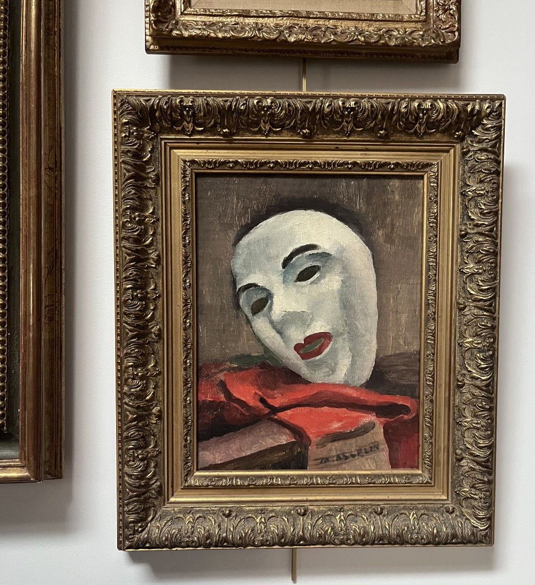 Maurice Asselin (1882-1947) The White Mask, Oil On Canvas, Signed-photo-4