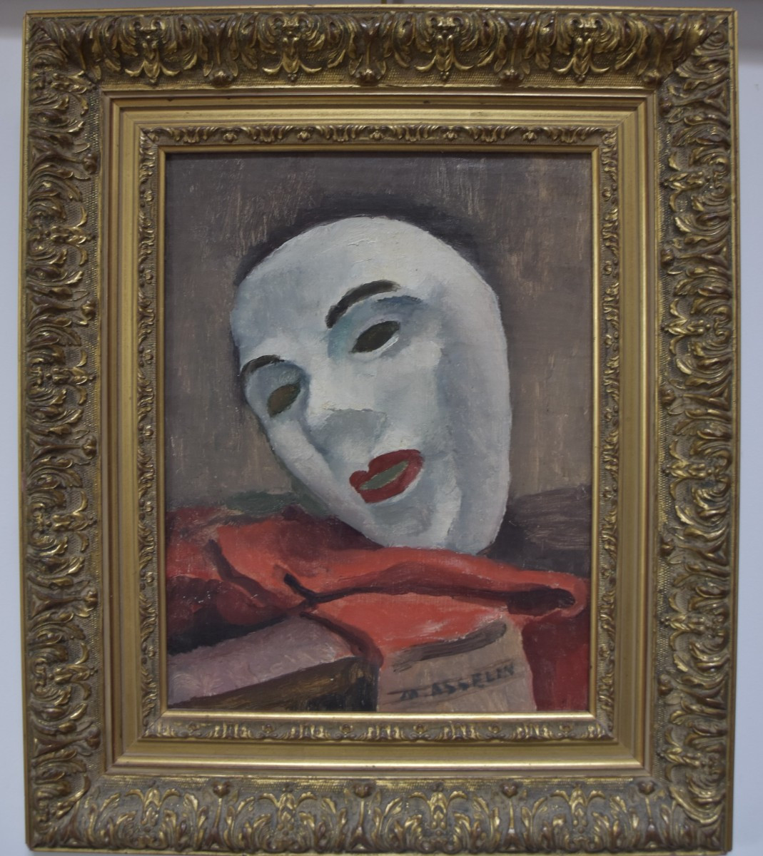 Maurice Asselin (1882-1947) The White Mask, Oil On Canvas, Signed