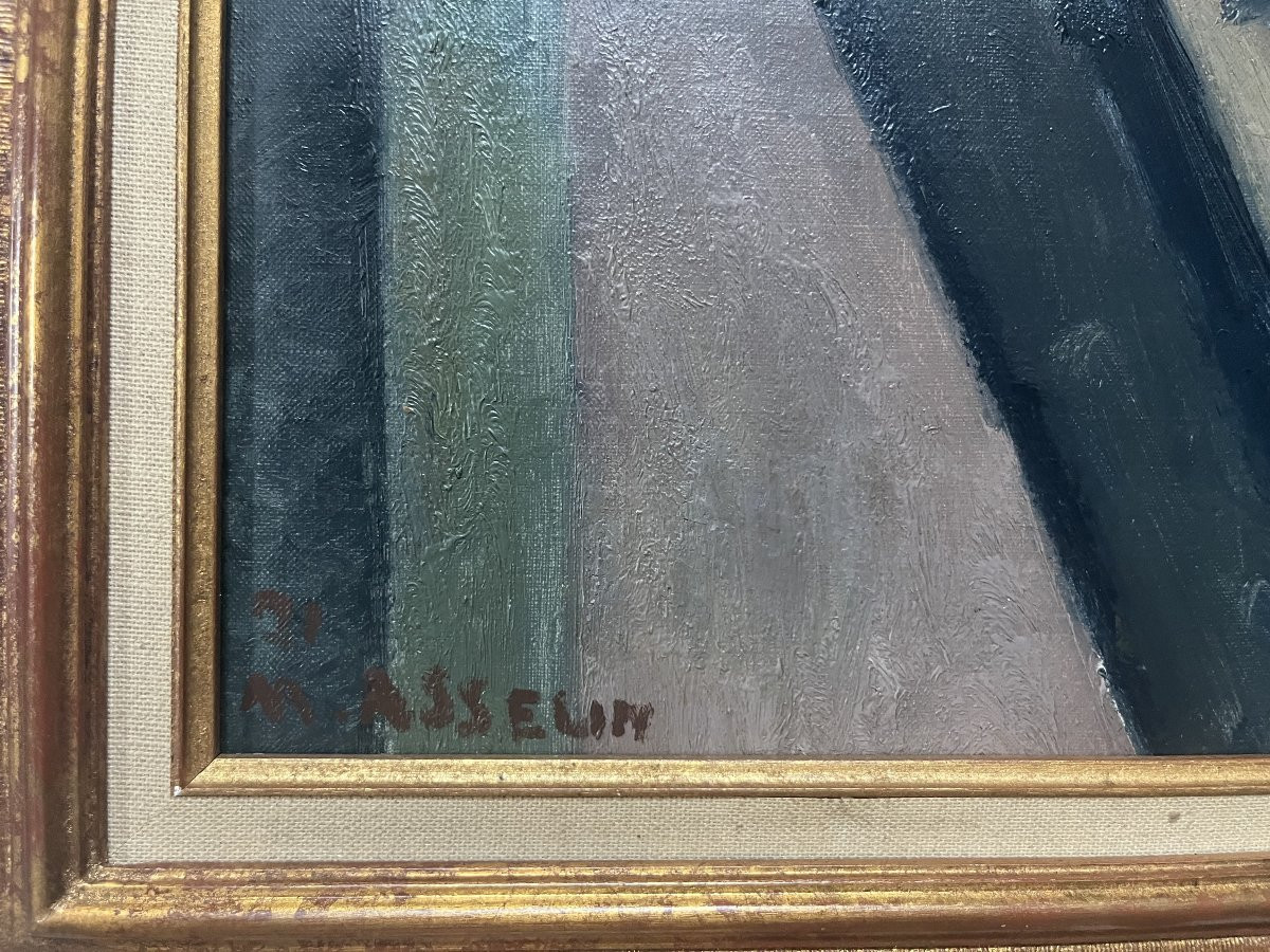 Maurice Asselin (1882-1947) Still Life With Lobsters And Fish, Oil On Canvas, Signed-photo-2