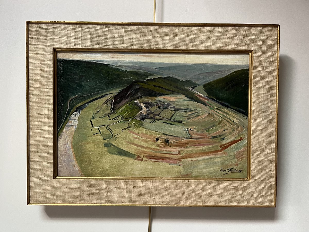 Léon Frédéric (1856–1940) *the Giant's Tomb*, Ca. 1910  Oil On Panel, Signed-photo-3