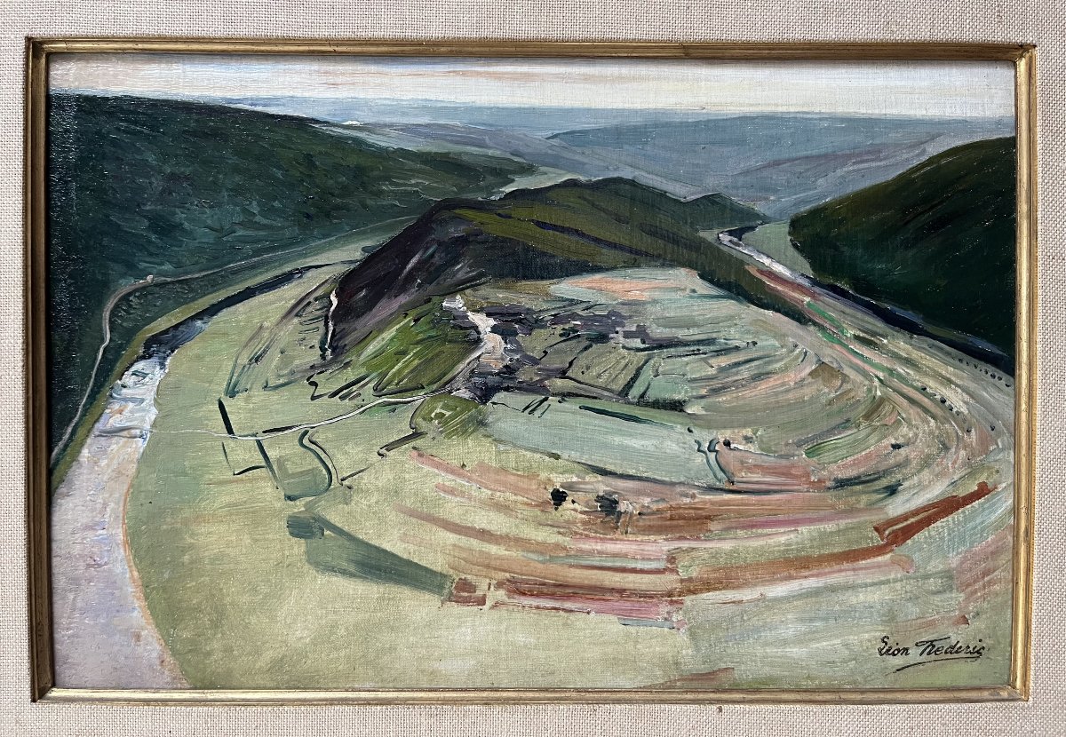 Léon Frédéric (1856–1940) *the Giant's Tomb*, Ca. 1910  Oil On Panel, Signed-photo-4