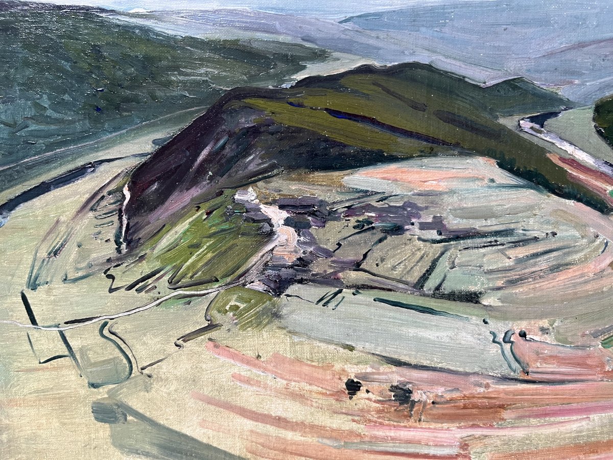 Léon Frédéric (1856–1940) *the Giant's Tomb*, Ca. 1910  Oil On Panel, Signed-photo-3