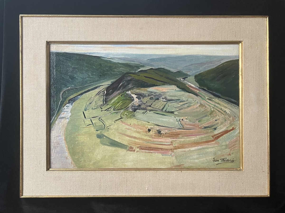 Léon Frédéric (1856–1940) *the Giant's Tomb*, Ca. 1910  Oil On Panel, Signed-photo-4