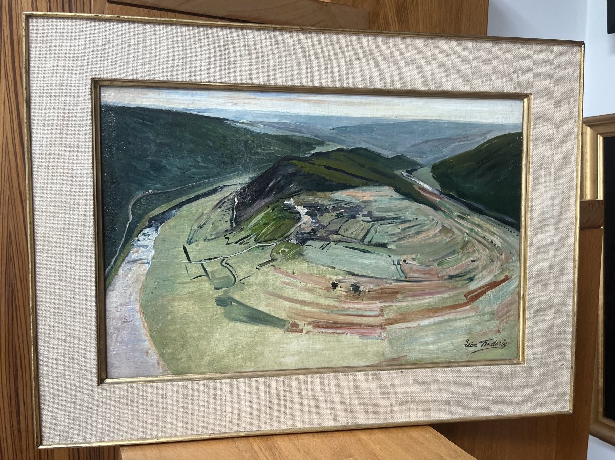 Léon Frédéric (1856–1940) *the Giant's Tomb*, Ca. 1910  Oil On Panel, Signed-photo-8