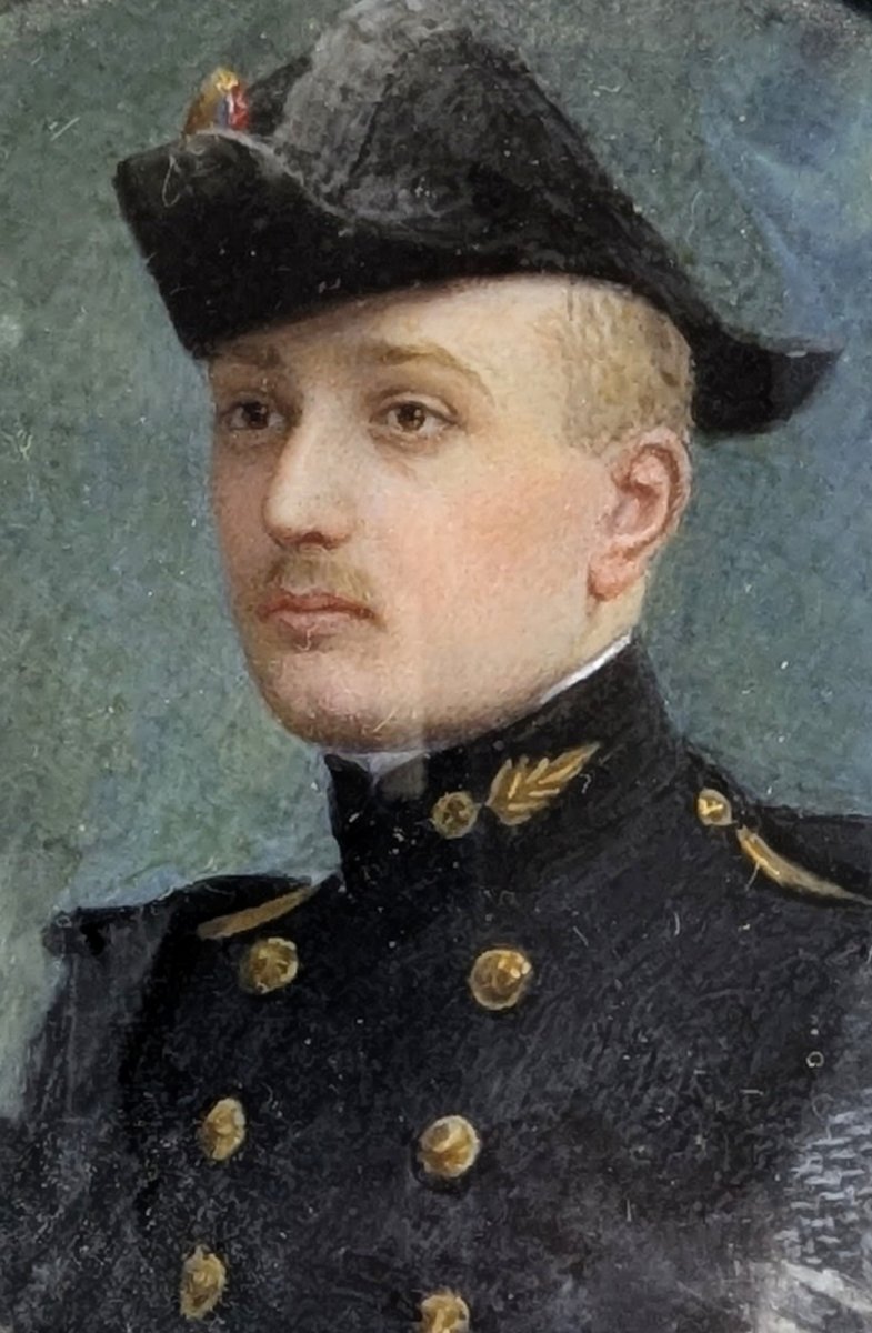 Portrait Miniature Of A Polytechnique Student, Gouache On Paper, Circa 1880–1910-photo-6