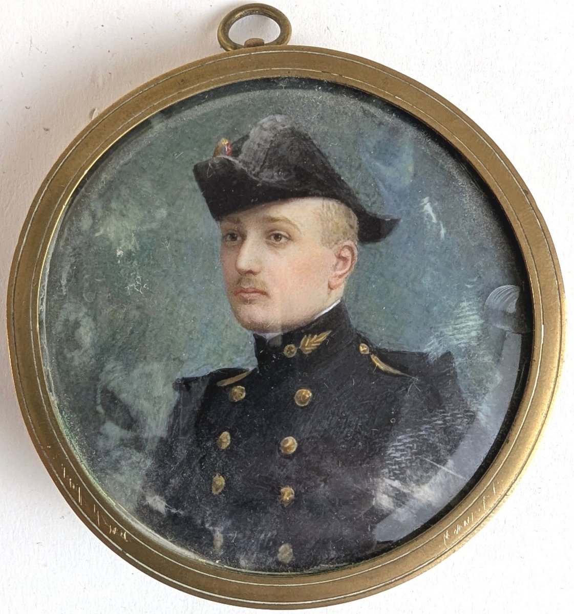 Portrait Miniature Of A Polytechnique Student, Gouache On Paper, Circa 1880–1910
