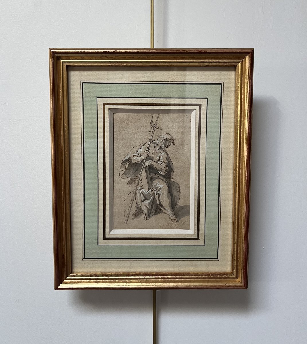  École génoise, fin du XVIIe siècle, Saint Jude Thaddée Plume et encre sur papier-photo-3