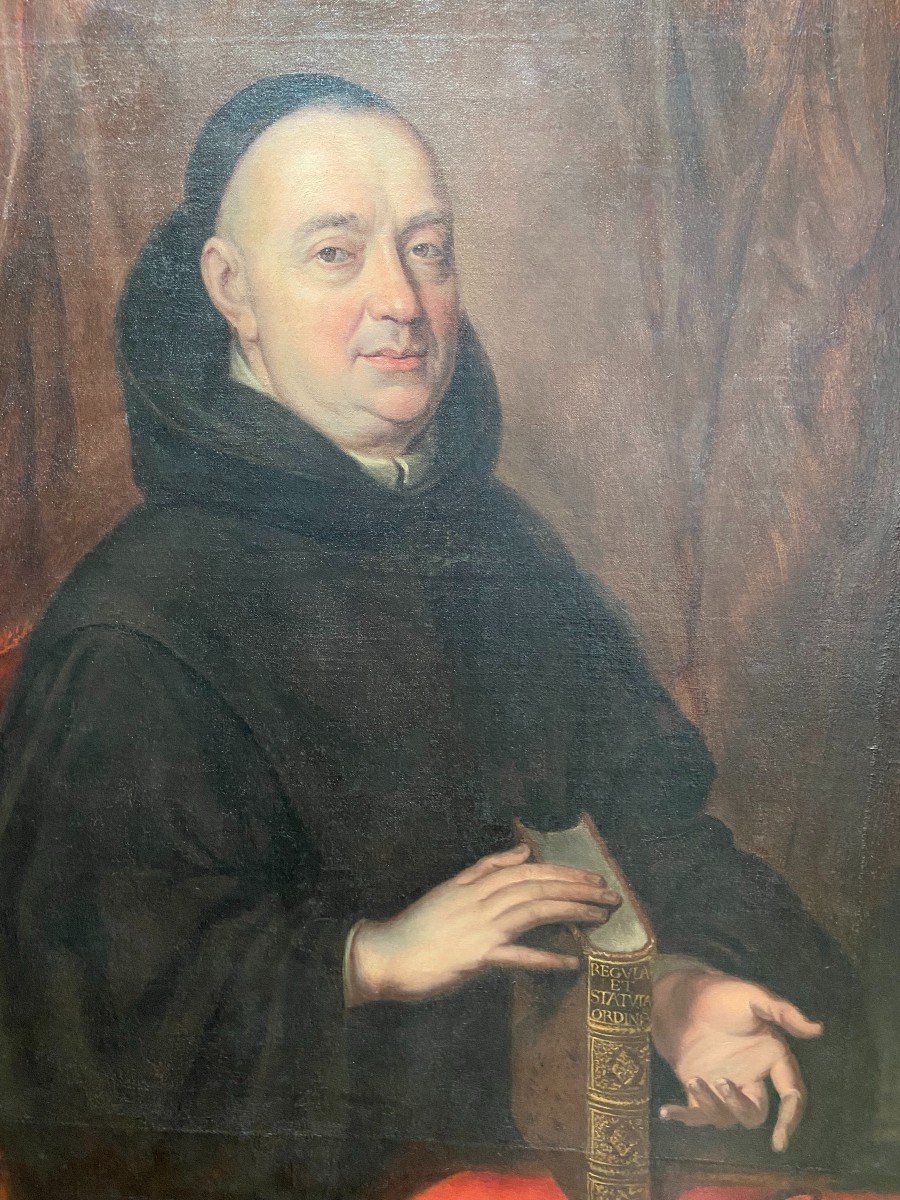 Nicolas Guerry (XVII° siècle) Portrait d'un bénédictin, 168?-photo-4