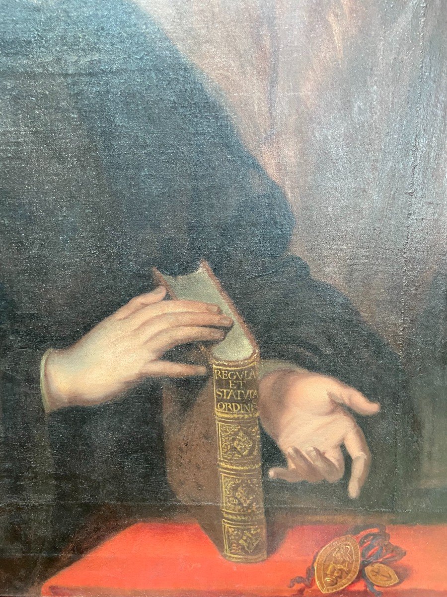 Nicolas Guerry (XVII° siècle) Portrait d'un bénédictin, 168?-photo-2
